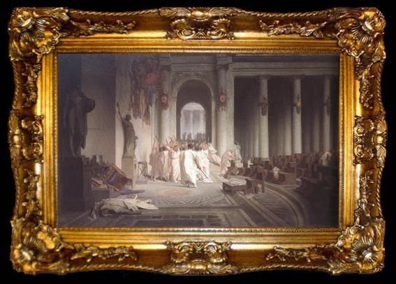 framed  Alma-Tadema, Sir Lawrence Jean-Leon Gerome,The Death of Caesar (mk23), ta009-2